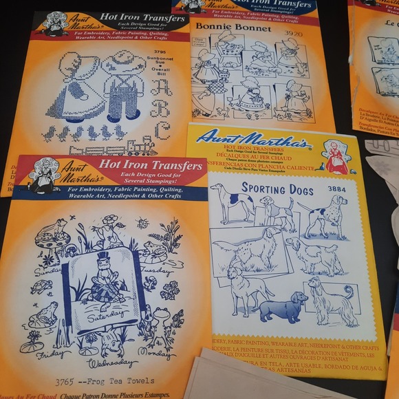 Aunt Marthas Hot Iron Transfer Lot - Picture 4 of 9